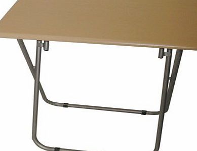 WATSONS TABLE - Folding Wood and Metal Table - Beech / Silver