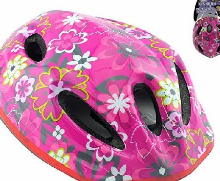 We Search You Save Kids Helmet - For Kids Safety (Pack of 1, Pink Flower)