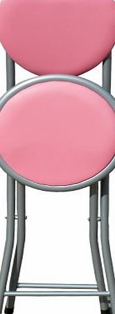 We Search You Save Love Heart Shape Folding Chair - 3 Colors (Light Pink)