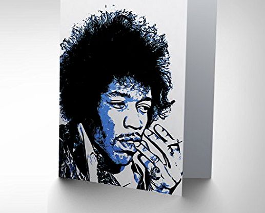 Wee Blue Coo Cards CARD GREETING GIFT PHOTO PAINTING ROCK LEGEND JIMI HENDRIX GRAPHIC