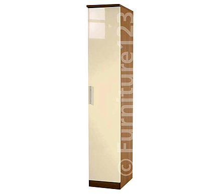 Welcome Furniture Clearance - Hatherley High Gloss 1 Door Wardrobe