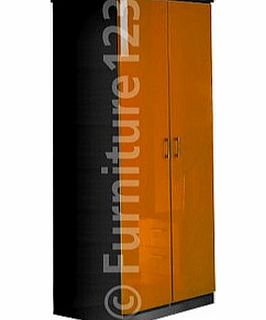Welcome Furniture Emmeline High Gloss Tall 2 Door Wardrobe in