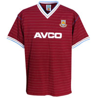 West Ham United 1986 Avco Home Shirt - Claret.