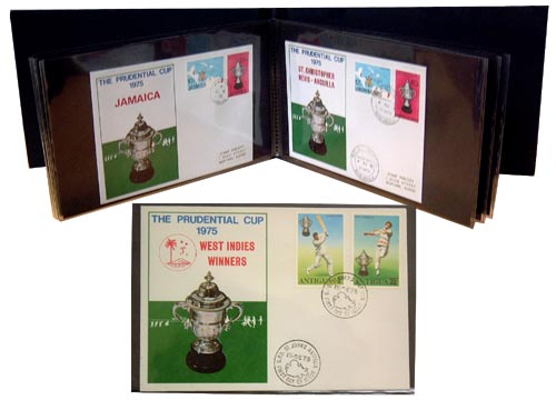 West Indies and#8211; World Cup 1975 - Collection of First Day Covers