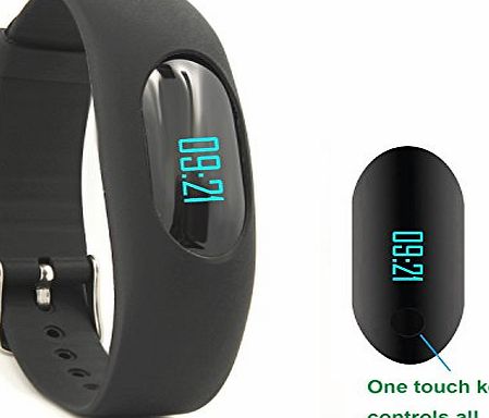 Willful Non-Bluetooth Pedometer Bracelet Fitness Tracker Wristband with Calorie Counter Walking Distance Step Counter Sleep Monitor Time / Date Display for Outdoor Running Walking (Black)