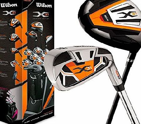 Wilson 2014 Wilson X31 Mens Golf Package Set Graphite/Steel Right Hand(Standard Length)