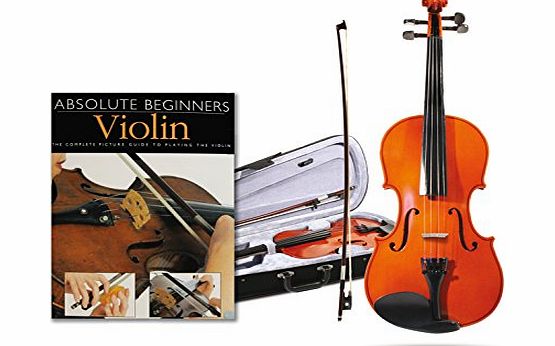 Windsor Quarter 1/4 Size Violin Package With Absolute Beginners Guide Book