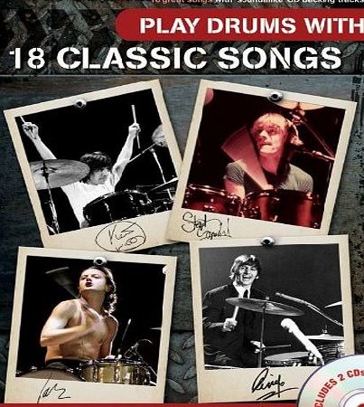 Wise Publications Play Drums With 18 Classic Songs - Sheet Music, 2 x CD