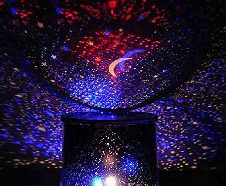 Wizardlight Cool Bright Sky Star Master LED Night Light Projector Lamp Random Color