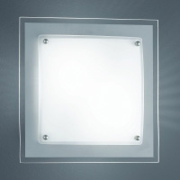 Kanpur Modern Square Glass Wall Light With White