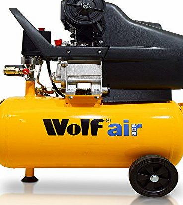 Wolf Air Sioux 24 Litre 2.5HP Induction Motor, 9.5CFM 116psi Air Compressor