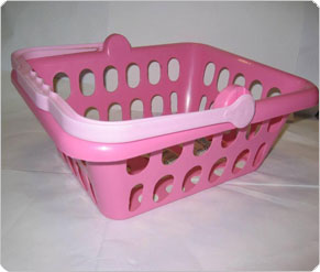 Wooden World Pink Shopping Basket