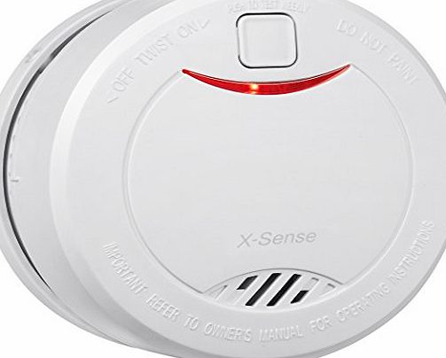 X-Sense DS32 10-Year Battery Lifetime Smoke Detector Fire Alarm with Photoelectric Sensor