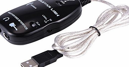 XCSOURCE Electric Guitar to USB Interface Link Audio Cable Adapter for Microphone MP3 Computer Recording AH262