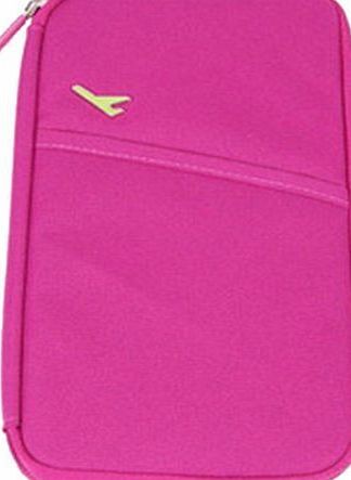 XIAOLI 11 colours Durable Waterproof Nylon Travel Document Wallet (Rose)