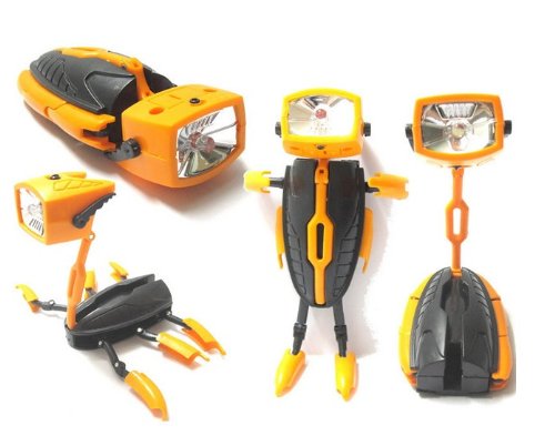 XINTE Deform Robot Flashlight Transforming Toy Creative Energy Saving Multifunction Flashlight