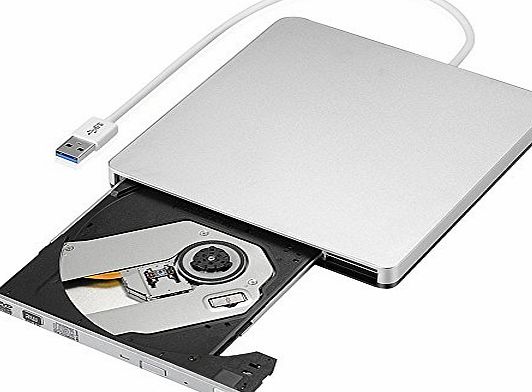 Xintop USB 3.0 External CD DVD Drive CD-RW DVD-RW, Super DVD CD Player Writer Burner for Apple MacBook Air, Macbook Pro, Netbook, PC Laptop