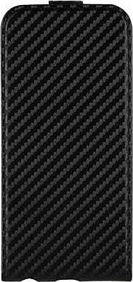 Xqisit iPhone 6 Carbon Flipcover - Black