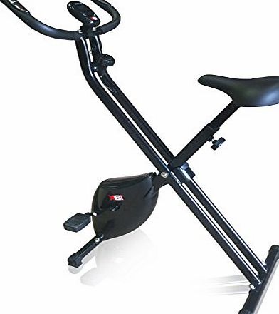 XS Sports Magnetic Foldable Folding Exercise Bike-X-Bike Cardio Fitness Workout Machine with Pulse amp; Computer - Latest 1.6kg Flywheel
