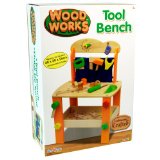 xs-toys Traditionally Crafted Wooden Tool Bench and Accessories