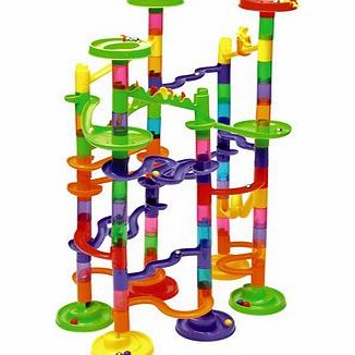 XStunt Super Deluxe Marble Race Large Construction Edition includes 75 Building Blocks 