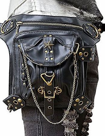 XY Fancy Steampunk Bag Steam Punk Retro Rock Gothic Goth Shoulder Waist Bags Packs Victorian Style for Women Men   Leg Thigh Holster Bag