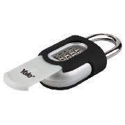 combination padlock with slide cover