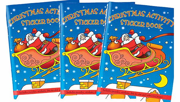 Yellow Moon Christmas Sticker Activity Books - Pack of 6