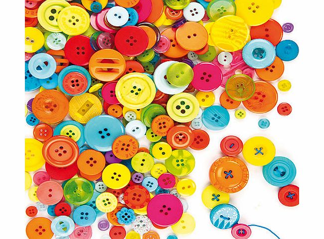 Yellow Moon Craft Buttons Value Pack - 500g pack