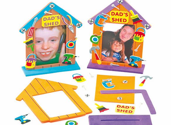 Yellow Moon Dads Garden Shed Photo Frame Kits - Pack of 4