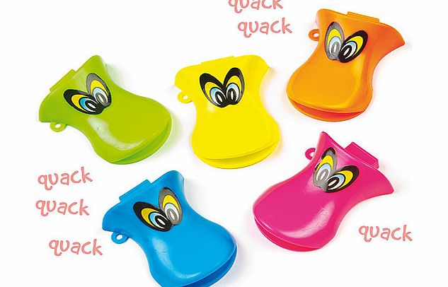 Yellow Moon Duck Whistles - Pack of 6