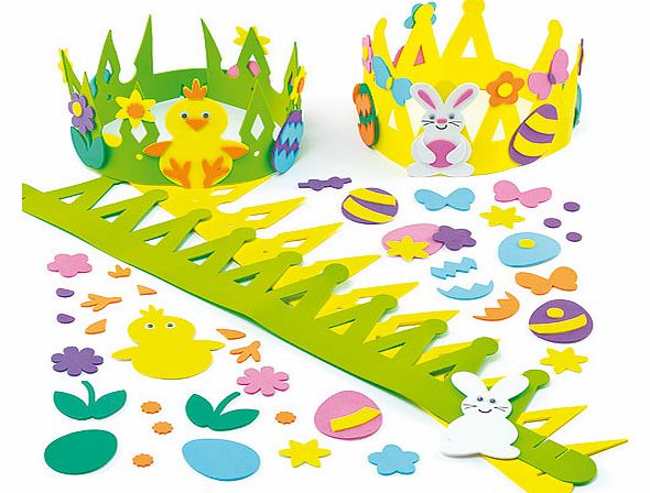 Yellow Moon Easter Foam Crown Kits - Pack of 2