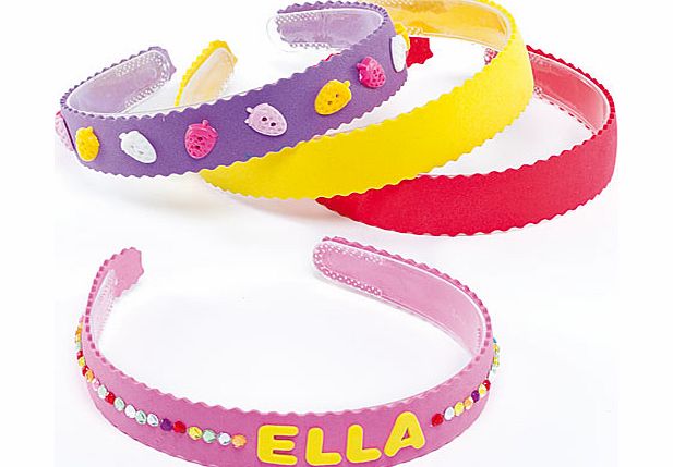 Yellow Moon Foam Hairbands - Pack of 5