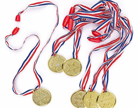 Yellow Moon Gold Winning Medals - Pack of 6
