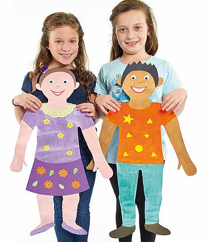 Yellow Moon Jumbo People Cut-Outs - Pack of 24