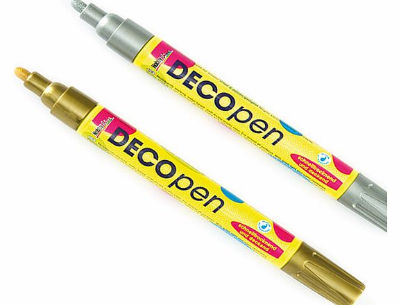 Yellow Moon Metallic Acrylic Deco Pens - Pack of 2