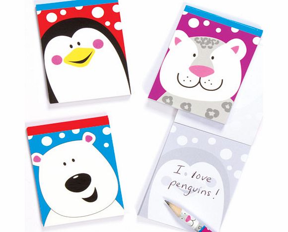 Yellow Moon Snow Pals Memo Pads - Pack of 6