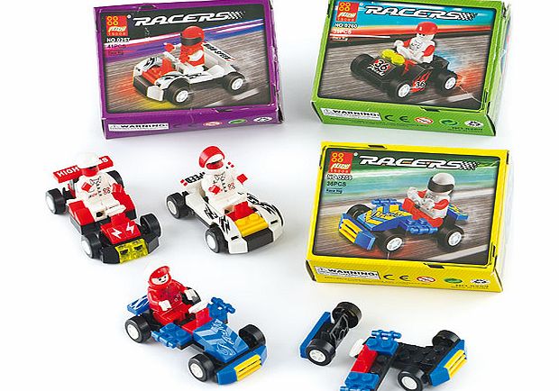 Yellow Moon Speed Racer Construction Kits - Pack of 4