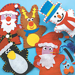 yellowmoon Christmas Hand Puppet Sewing Kits