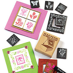 yellowmoon Flowers/Insects Magnetic Stamp Set