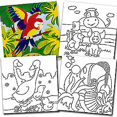 yellowmoon Junior Colour-Me Canvases