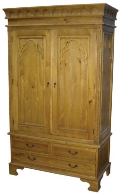 Your Price Furniture.co.uk Medieval Double Wardrobe