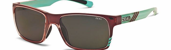Zeal Womens Zeal Brewer Sunglasses - Caramel Turq