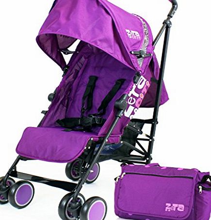 ZETA  Citi Stroller Buggy Pushchair - Plum Complete With Bag