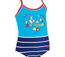 Zoggs Toddler Girls Bowen Cross Back Swimsuit