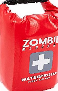 Zombie Medcare First Aid Kit 124-Pc Medical Supplies and Waterproof Survival Kit Attaches to Belt or Backpack for Hiking Camping Sports and Outdoors